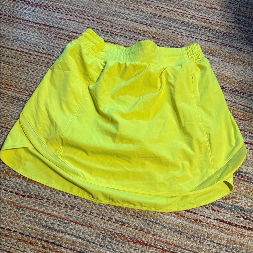 Lululemon Athletica Bright Yellow Mini Skirt